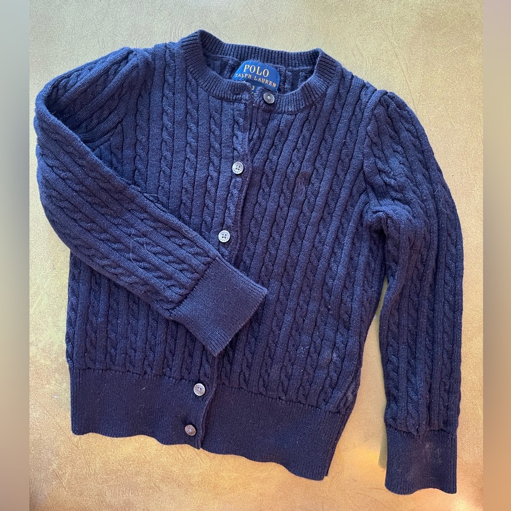😎 Polo Ralph Lauren girls navy sweater